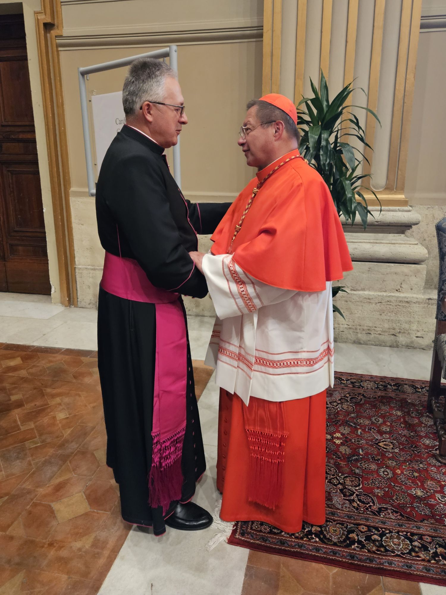 Card. Ryś & Msgr. Giers (our administrator)